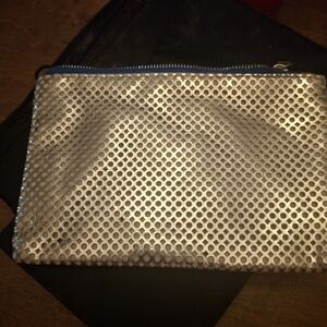 Mary Kay Silver Cosmetic Bag